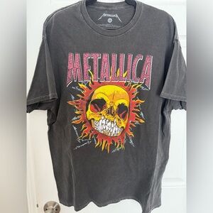 Urban Outfitters Metallica Skull Sun Graphic Tee
